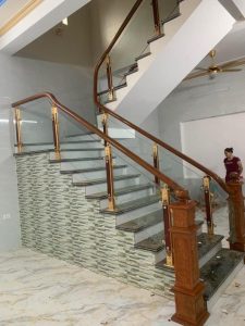 Cầu thang kính MS62